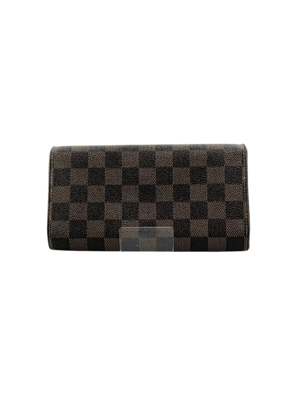 Louis Vuitton Damier Portefeuille International Trifold Wallet Dark Brown